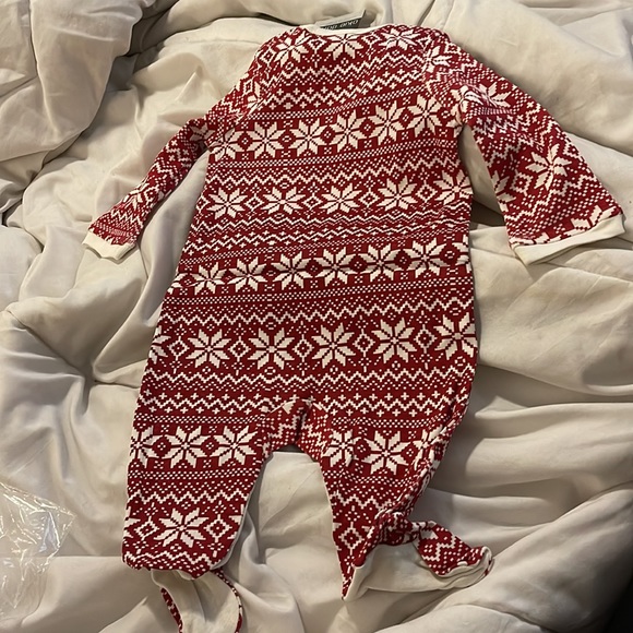 Okie Dokie Baby Pajamas Size 3M Rumba Red Long Sleeve Footed Sleeper NWT New - Picture 3 of 3